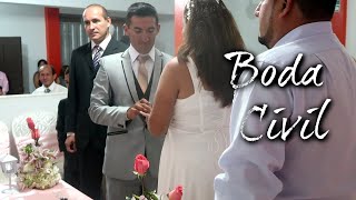 Ceremonia Matrimonio Civil CampJ 👰🏻🤵🏽 Votos Anillos Firma de testigos PARTE 1 [upl. by Kapor]