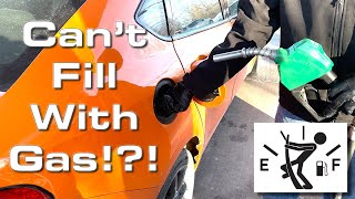 HOW TO FILL YOUR CAR WITH A GAS CAN AND NOT SPILL GAS [upl. by Damha3]