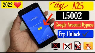 Itel A25 FRP Bypass Without PC 2022 l Itel L5002 FRP Bypass Android 9 l l5002p FRP Bypass [upl. by Eirallam]