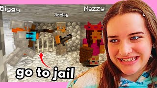 MINECRAFT POLICEMAN PUT US IN JAIL Gaming w The Norris Nuts [upl. by Annot]