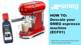 Descale SMEG espresso machine  EASY [upl. by Ennairol541]