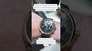 Trying on the JaegerLeCoultre Master Control Chronograph Calendar [upl. by Ahseele]