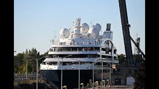 Ponant cruise ship Le Champlain on the Welland Canal [upl. by Ellersick]