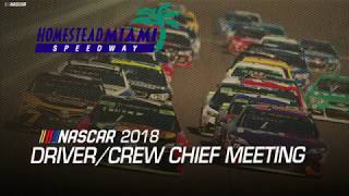 Watch Driver meeting video for HomesteadMiami Speedway [upl. by Moina]