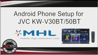 Android Connection to JVC KW V30BT and KW V50BT [upl. by Kinchen]