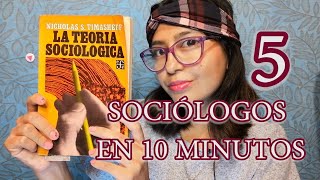 SOCIOLOGÍA CLÁSICA EN 10 MINUTOS  Comte Durkheim Marx Weber amp Simmel  Vida y obra [upl. by Tor]