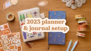 2023 planner amp journal setup  ✷ hobonichi weeks  a6 original [upl. by Karyn790]