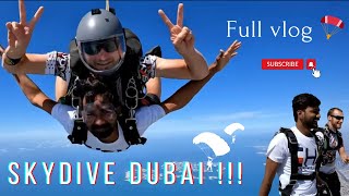 Skydiving Dubai 🪂 full vlog 🙌🏻 skydiving dubai skydivingdubai newvideos youtubecommunity [upl. by Benisch]