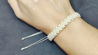 Pulseira Macrame Passo a PassoTutorial Macrame Bracelet Diy [upl. by Rossner]