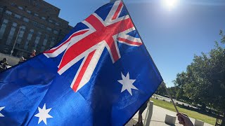 Canberra protest Australia live stream [upl. by Anaile741]