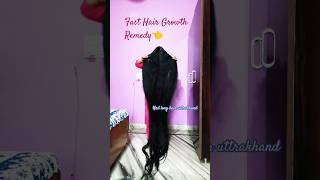 Fast Hair Growth Remedy👈☝️😮hair growthhairlength rapunzel hairstyle shorts [upl. by Sueaddaht191]