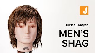 A Modern Razored Mens Shaggy Hair Tutorial [upl. by Leahcimluap]