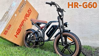 HappyRun G60 eBike unBox and Assembly [upl. by Eednyl985]