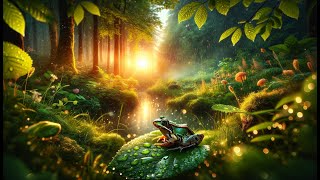 Live Ambience Tranquil Forest Rain Ambience  Endless Frogs and Rain Sounds [upl. by Sillaw]