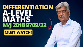 ALevel Maths  DIFFERENTIATION 970932 MJ 2018 Q5 Solution  Ultimate Guide Part 5 [upl. by Anegal]