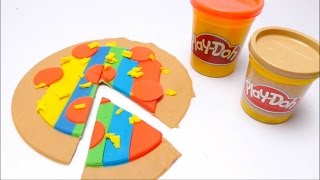 DIY PlayDoh Pizza Cooking with Toys for Kids [upl. by Asenav980]