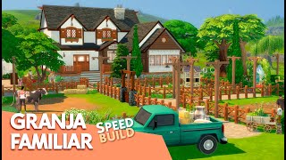 🌾 GRANJA FAMILIAR GRANDE en LOS SIMS 4 🏠  Los Sims 4 Speed Build  miriamslowly [upl. by Grosz939]