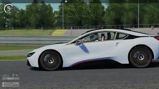 Bmw I8 vs Tesla Cybertruck Plaid  Track Race  Nurburgring [upl. by Darahs209]