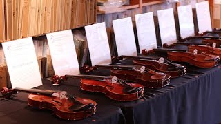 Demonstration of 30 Modern Violins Made in Cremona Part 2 [upl. by Yarod319]