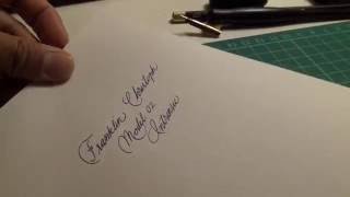 Franklin Christoph Model 02 Intrinsic  Masuyama Fine Cursive Italic nib [upl. by Annaira]