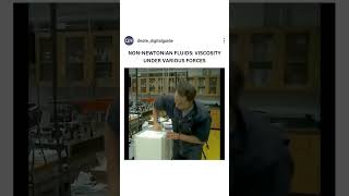 Non Newtonian Fluids Viscosity Under Various Forces viscosity science knowledge learning dnote [upl. by Aihsinyt]