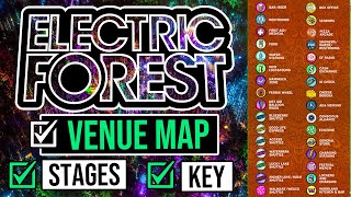 Electric Forest 2023 ⚡️🌲 Detailed Venue Map and Key Overview [upl. by Horn468]