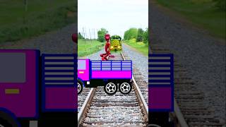 Green red purple amp red colour alien Vs train driver tom new magical video shortsyoutubeshorts [upl. by Trauner]