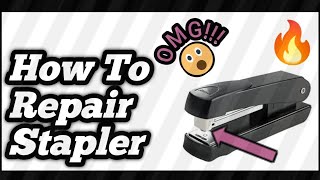 HOW TO REPAIR STAPLER  AlleyAXid [upl. by Assele]