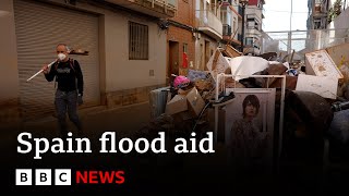 Spanish Floods Spains prime minister announces €38bn in aid  BBC News [upl. by Bushey835]