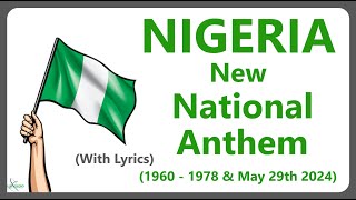 The New NIGERIA National Anthem Nigeria We Hail Thee with lyrics [upl. by Ahseenal]