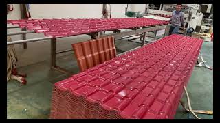 ASA Synthetic Resin Roof Tile Plastic Roof Tiles Sheets [upl. by Henka]