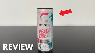 CELSIUS Sparkling Peach Vibe  Quick Review [upl. by Aznofla]