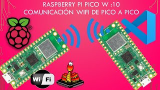 Raspberry Pi Pico W 10 wifi comunicación Pico a Pico [upl. by Whiney]