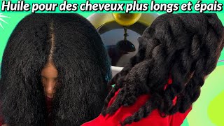 RECETTE DE MON HUILE DE POUSSE EXTRÊME CHEVEUX CRÉPUS PERSILGIROFLE [upl. by Seen]