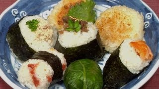 How to Make Onigiri Japanese Rice Balls with Delicious Fillings Recipe [upl. by Samanthia]