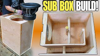 Building a Ported Subwoofer Box for DEEP BASS How To Design amp Build LOW TUNED Slot Port Enclosure [upl. by Einnep23]