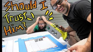 SETH HACKS A HOLE IN MY VAN  The Singletrack Sampler Van Build Ep 4 [upl. by Adabel]