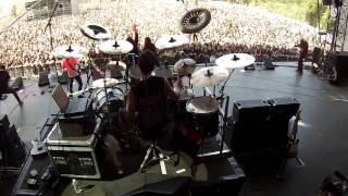 Bruno Valverde Drum Cam  Spread your Fire  Angra at Hellfest  France [upl. by Kurys]