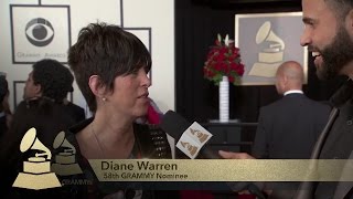 Diane Warren  Red Carpet  58th GRAMMYs [upl. by O'Grady]