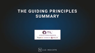 ITIL® 4 Foundation Exam Preparation Training  The Guiding Principles Summary eLearning [upl. by Anitreb]