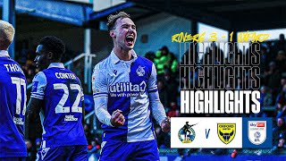 Match Highlights  Rovers 3 1 Oxford United [upl. by Adim108]