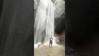 Biggest WaterFall in Bali Goaraja Waterfall bali travel waterfall shorts solotravel [upl. by Ineslta545]