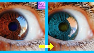 Augenfarbe ändern  Affinity Photo Tutorial Deutsch [upl. by Uase738]