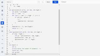 Quick Sort Implementation in C  Quick Sort Code in C  Coding Guide for Beginners programming [upl. by Vernice309]