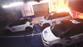 Incendie criminel du parking de RCI Martinique [upl. by Oicnedurp851]