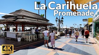 Walking in La Carihuela Spain  Promenade Walk April 2023 Update 4K Ultra HD 60fps [upl. by Ardnassak]