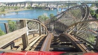 Le Monstre track1 front seat onride HD POV La Ronde [upl. by Anined]