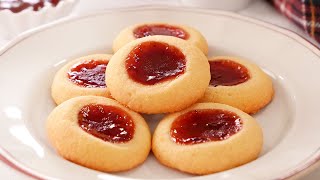 Galletas de Mantequilla con Mermelada hechas con solo 4 Ingredientes [upl. by Aivatco271]