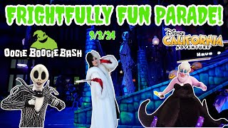 Fightfully Fun Parade At Oogie Boogie Bash FULL PARADE 9324 POV [upl. by Melc31]