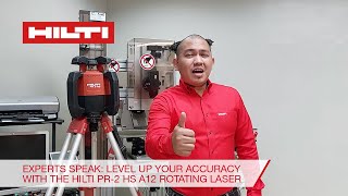 Level up your accuracy with the Hilti PR 2HS A12 Rotating Laser  Experts Speak [upl. by Berti]